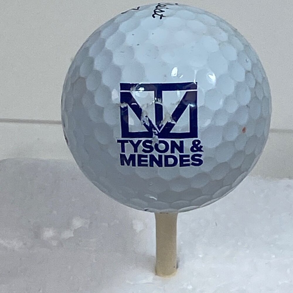 Title: Titleist Pro V1 Golf Ball With Tyson & Mendes Logo
